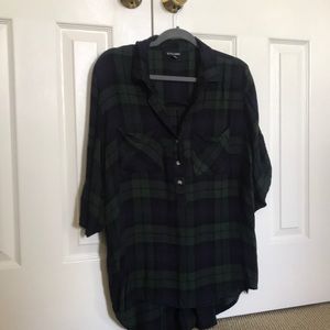 Flannel quarter sleeve